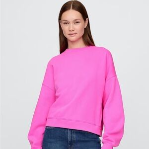 GAP Hot Pink Crew Neck Sweatshirt size LP